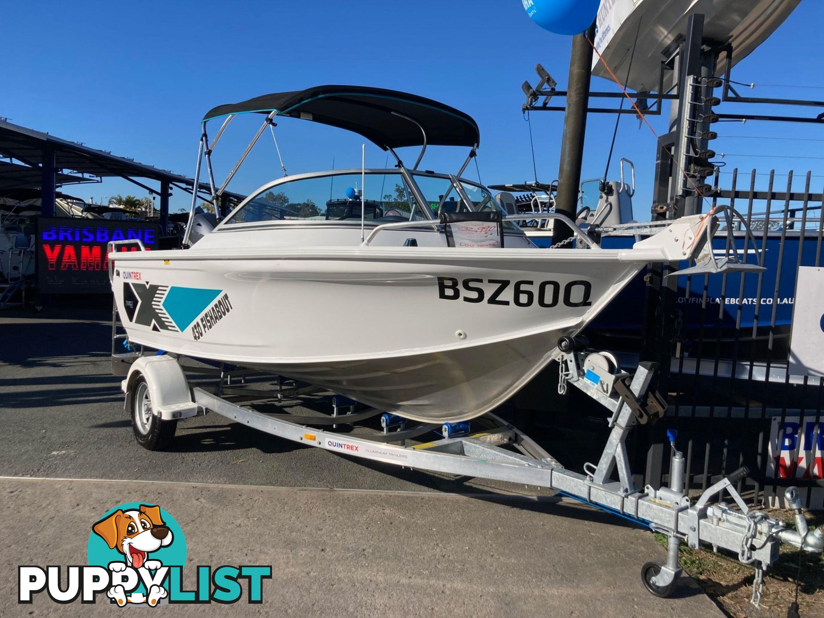 AS NEW QUINTREX 430 FISHABOUT WITH YAMAHA F60 FOR SALE