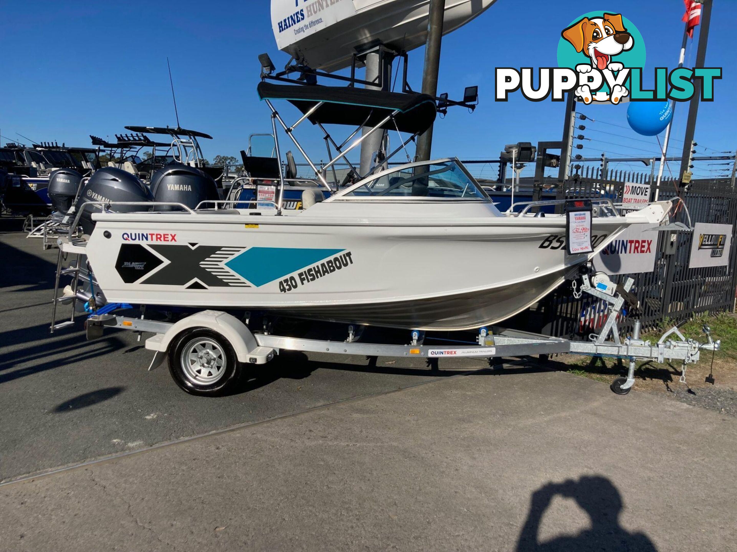 AS NEW QUINTREX 430 FISHABOUT WITH YAMAHA F60 FOR SALE