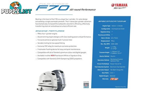 Polycraft 480 Brumby Rear Centre Console + Yamaha F70hp 4-Stroke - Pack 1 for sale online prices