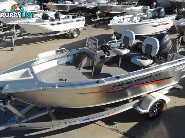 Quintrex 440 Renegade PRO SC(Side Console) + Yamaha F60hp 4-stroke - PRO Pack for sale online prices