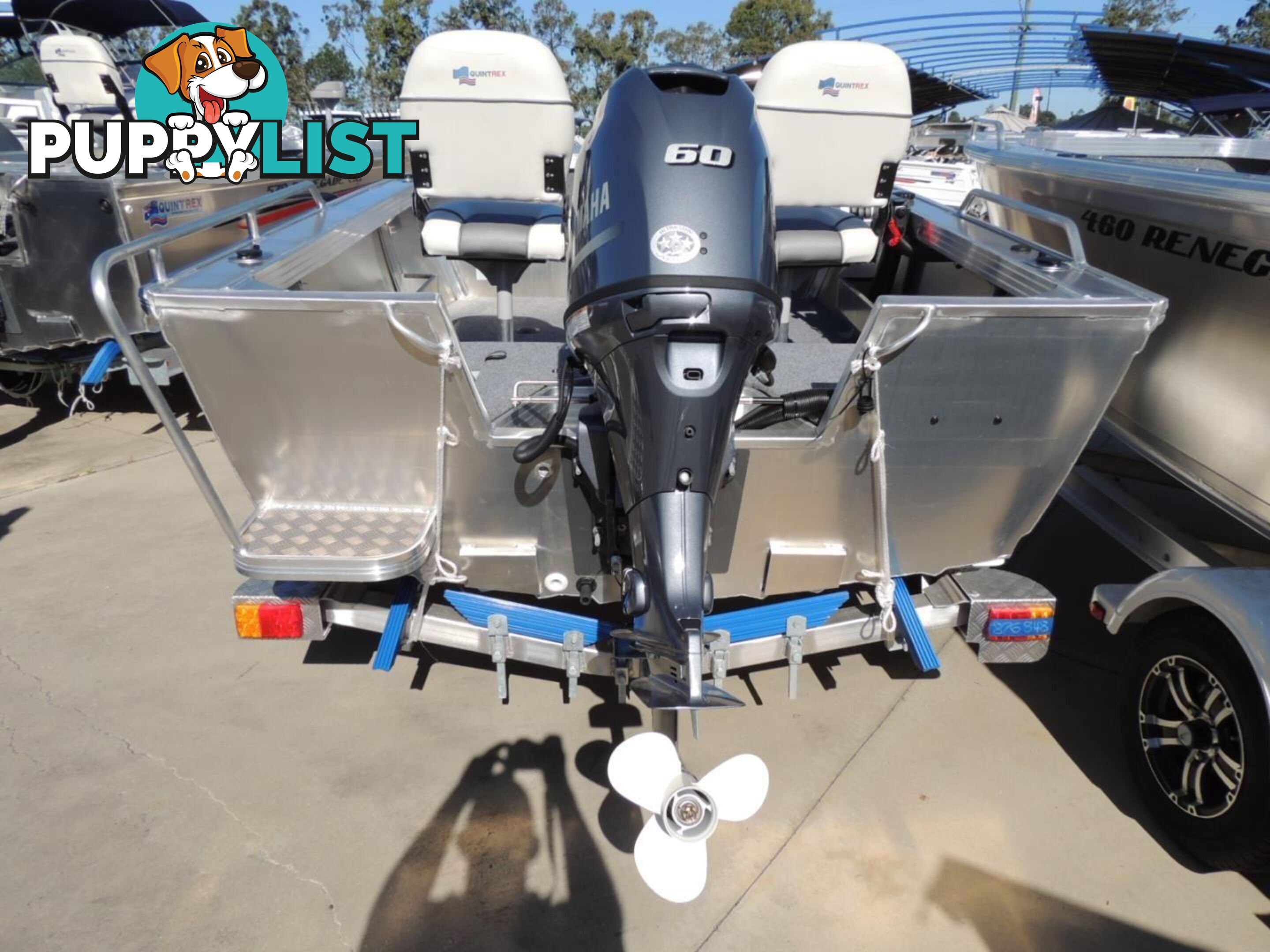 Quintrex 440 Renegade PRO SC(Side Console) + Yamaha F60hp 4-stroke - PRO Pack for sale online prices