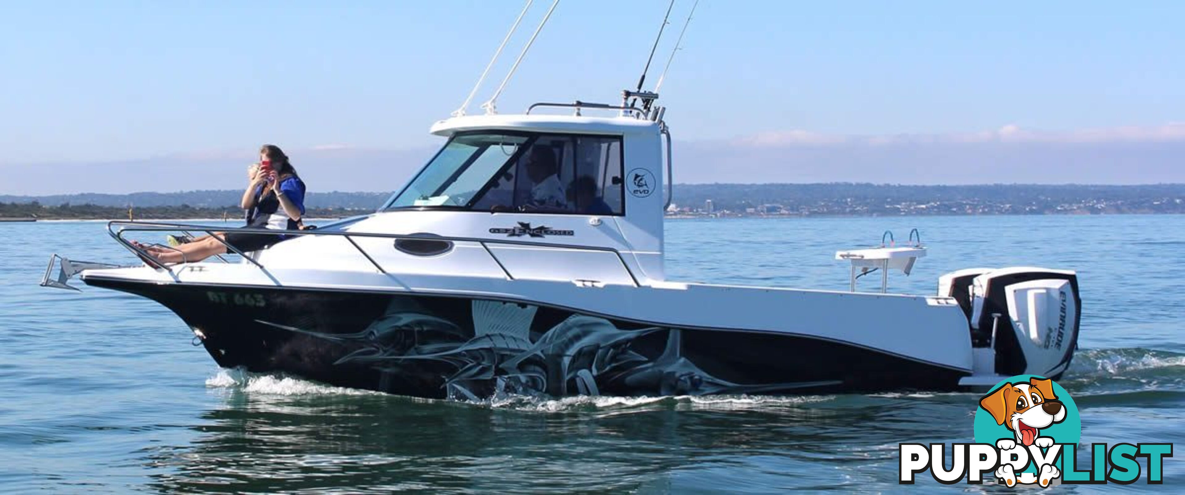 EVOLUTION  TOURNAMENT WITH 250HP YAMAHA FOURSTROKE FOR SALE