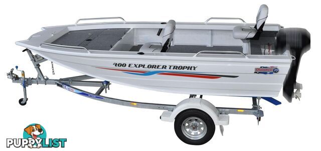 Quintrex F400 Explorer Trophy + Yamaha F30hp 4-Stroke - Pack 1 for sale online prices