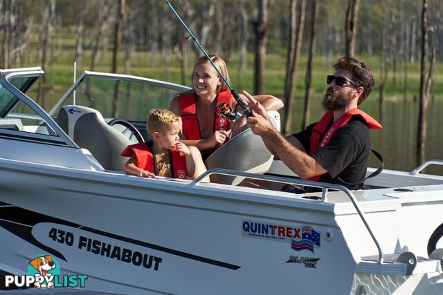 Quintrex 430 Fishabout + Yamaha F60hp 4-Stroke - Pack 2 for sale online prices