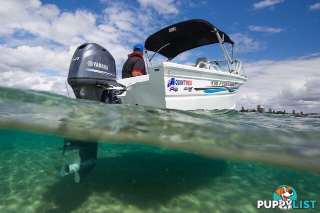 Quintrex 430 Fishabout + Yamaha F60hp 4-Stroke - Pack 2 for sale online prices