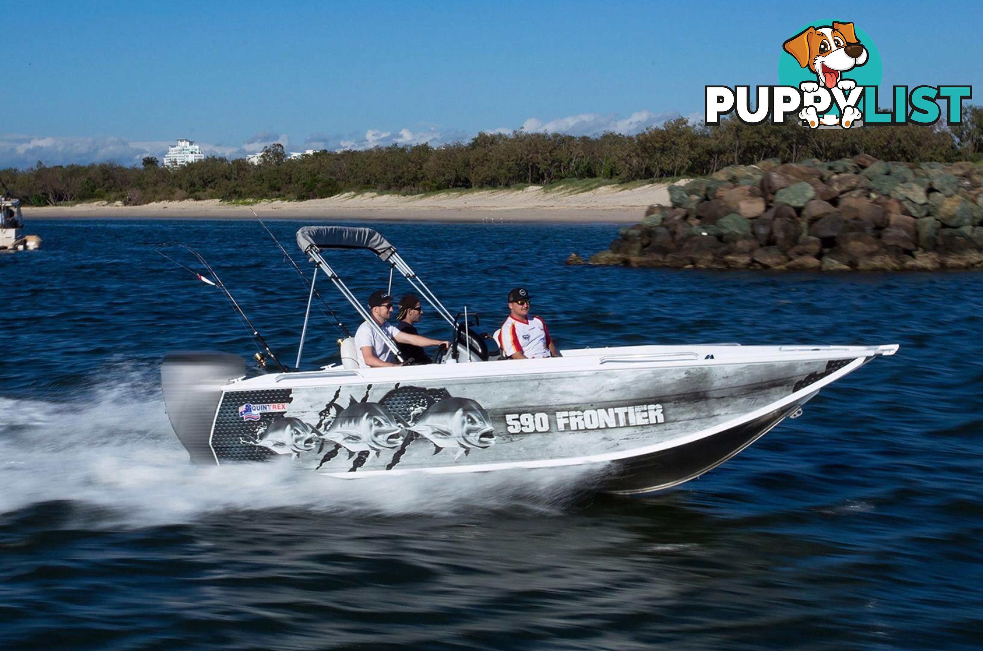 Quintrex 590 Frontier SC + Yamaha F130hp 4-Stroke - Pack 1 for sale online prices