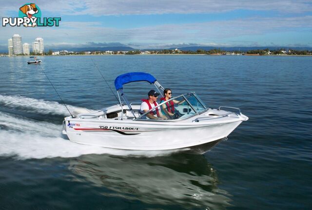 Quintrex 450 Fishabout + Yamaha F60hp 4-Stroke - Pack 2 for sale online prices