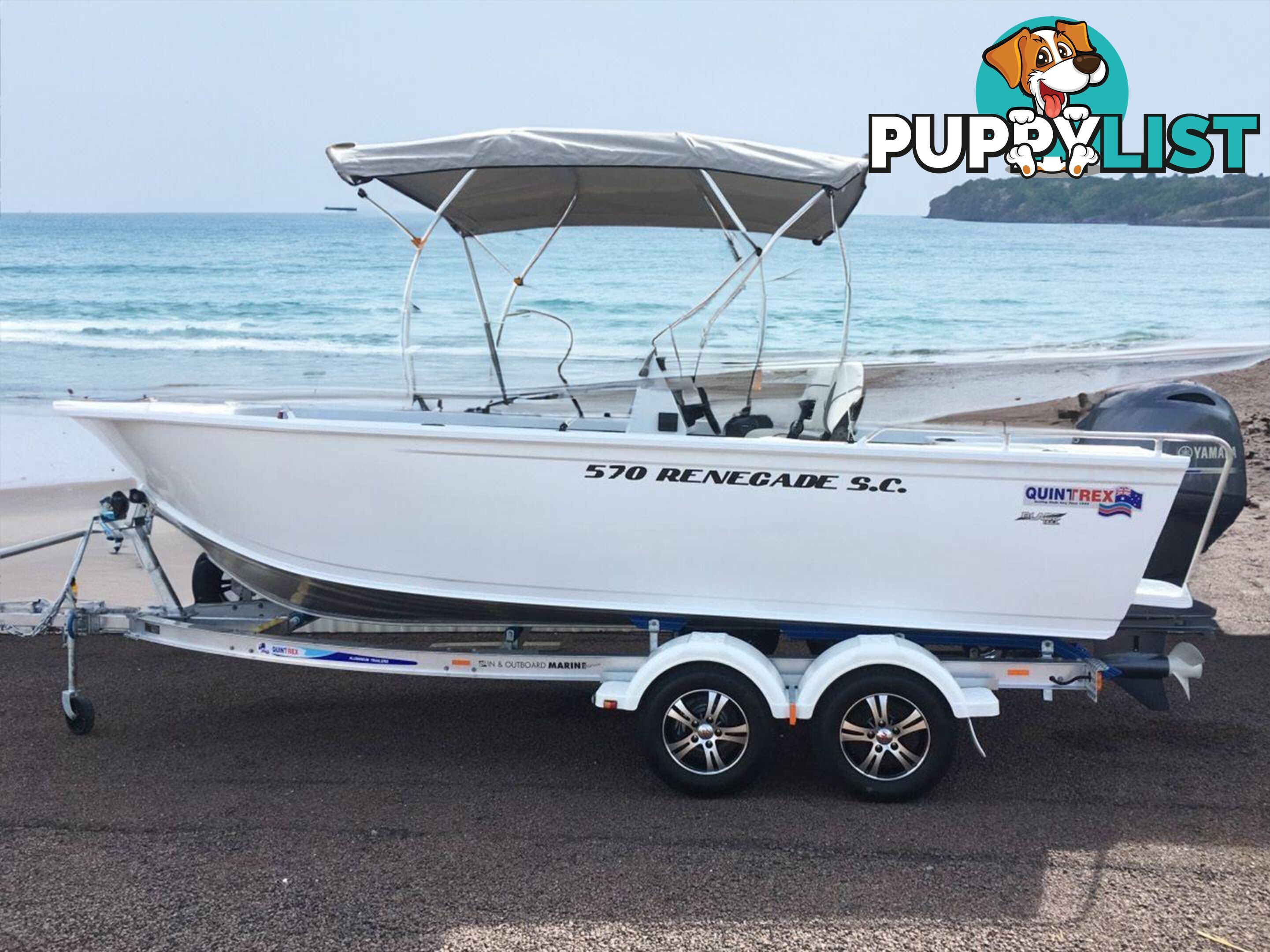 Quintrex 570 Renegade SC(Side Console) + Yamaha F130hp 4-Stroke - Pack 3 for sale online prices