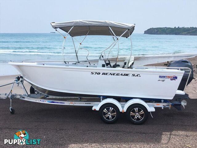 Quintrex 570 Renegade SC(Side Console) + Yamaha F130hp 4-Stroke - Pack 3 for sale online prices