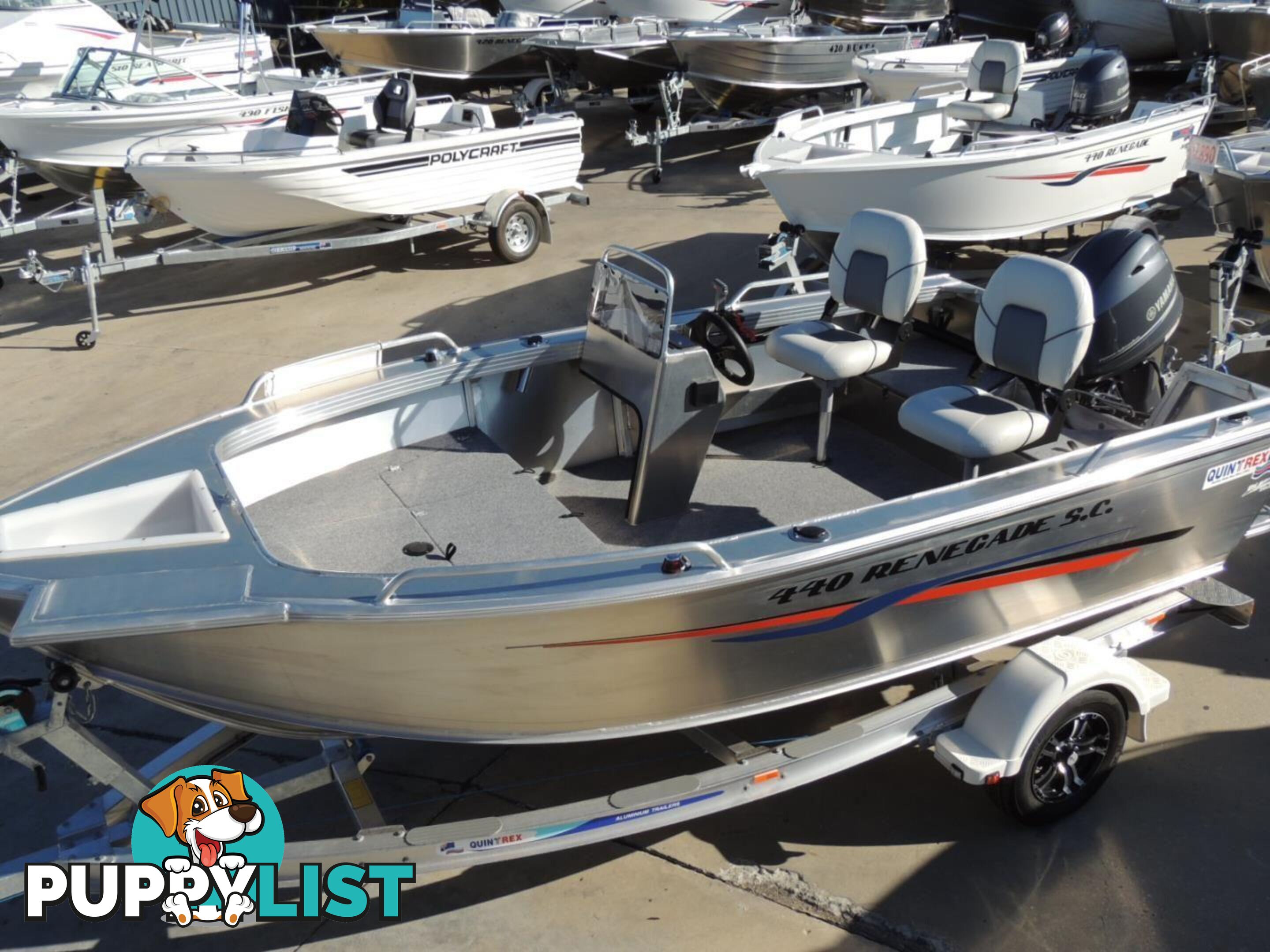 Quintrex 440 Renegade SC(Side Console) + Yamaha F60hp 4-stroke - Pack 2 for sale online prices