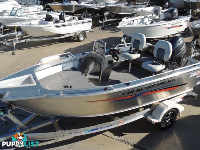 Quintrex 440 Renegade SC(Side Console) + Yamaha F60hp 4-stroke - Pack 2 for sale online prices