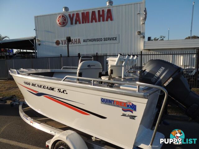 Quintrex 460 Renegade PRO SC(Side Console) + Yamaha F75hp 4-Stroke - PRO Pack for sale online prices