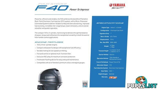 Haines Hunter 400 Prowler Centre Console + Yamaha F40hp 4-Stroke - Pack 3 for sale online prices