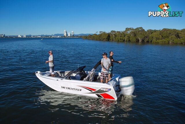 Quintrex 590 Freestyler + Yamaha F130hp 4-Stroke - Pack 1 for sale online prices