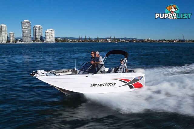 Quintrex 590 Freestyler + Yamaha F130hp 4-Stroke - Pack 1 for sale online prices