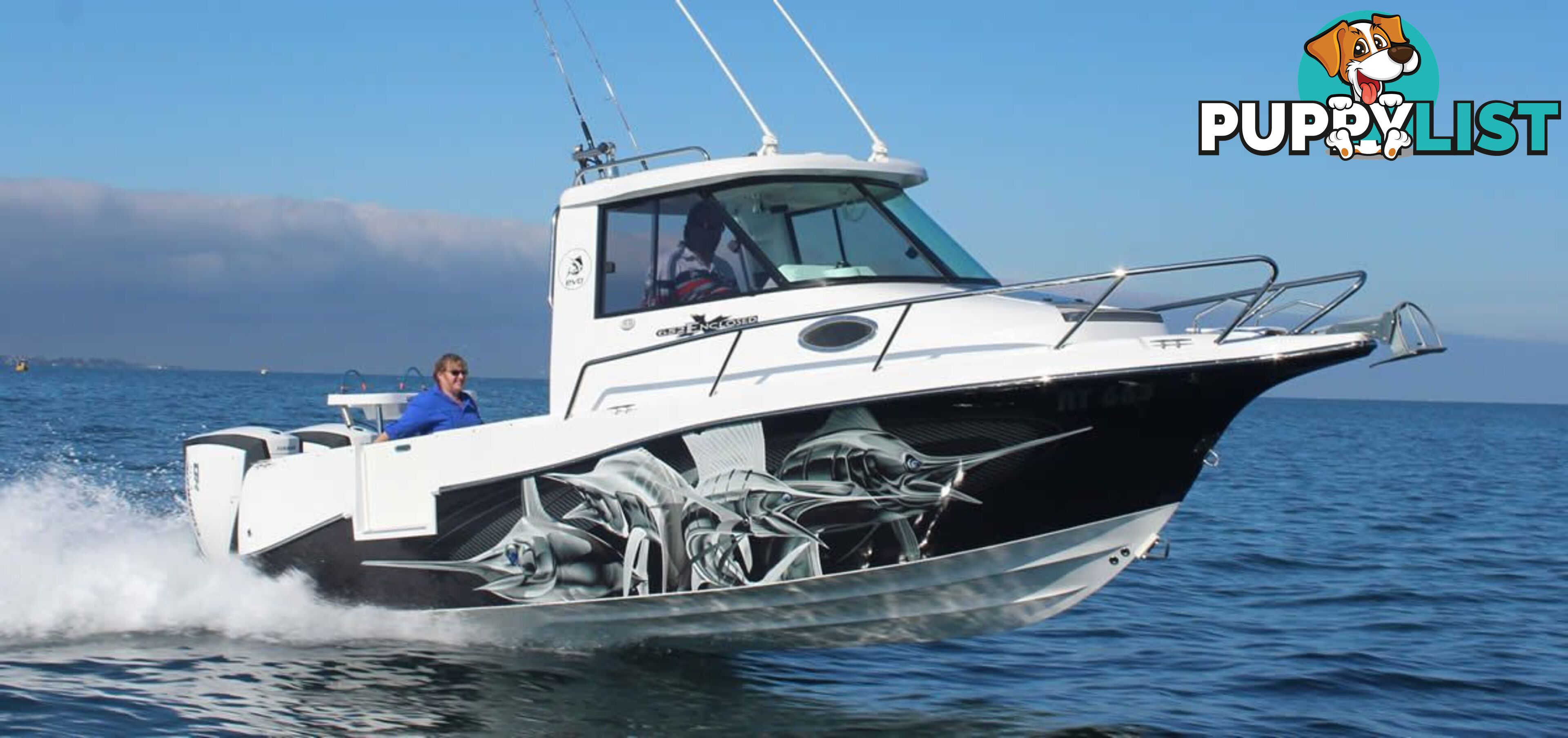 NEW 2024 EVOLUTION  ENCLOSED WITH TWIN F150 YAMAHA FOURSTROKES FOR SALE