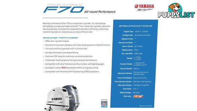 Quintrex 481 Fishabout + Yamaha F70hp 4-Stroke - Pack 1 for sale online prices