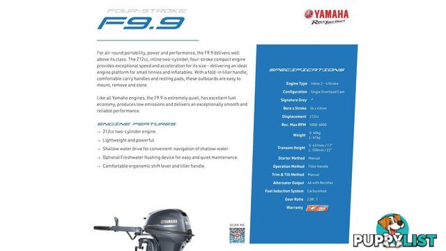 Quintrex 360 Wanderer + Yamaha F9.9hp 4-Stroke - Pack 1 for sale online prices