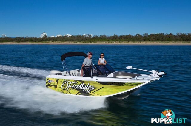 Quintrex 550 Freestyler + Yamaha F130hp 4-Stroke - Wake Tower Pack  for sale online prices