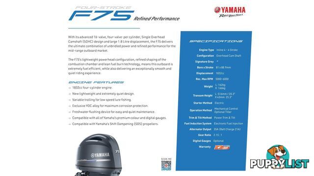 Quintrex 450 Fishabout PRO+ Yamaha F75hp 4-Stroke - PRO Pack for sale online prices