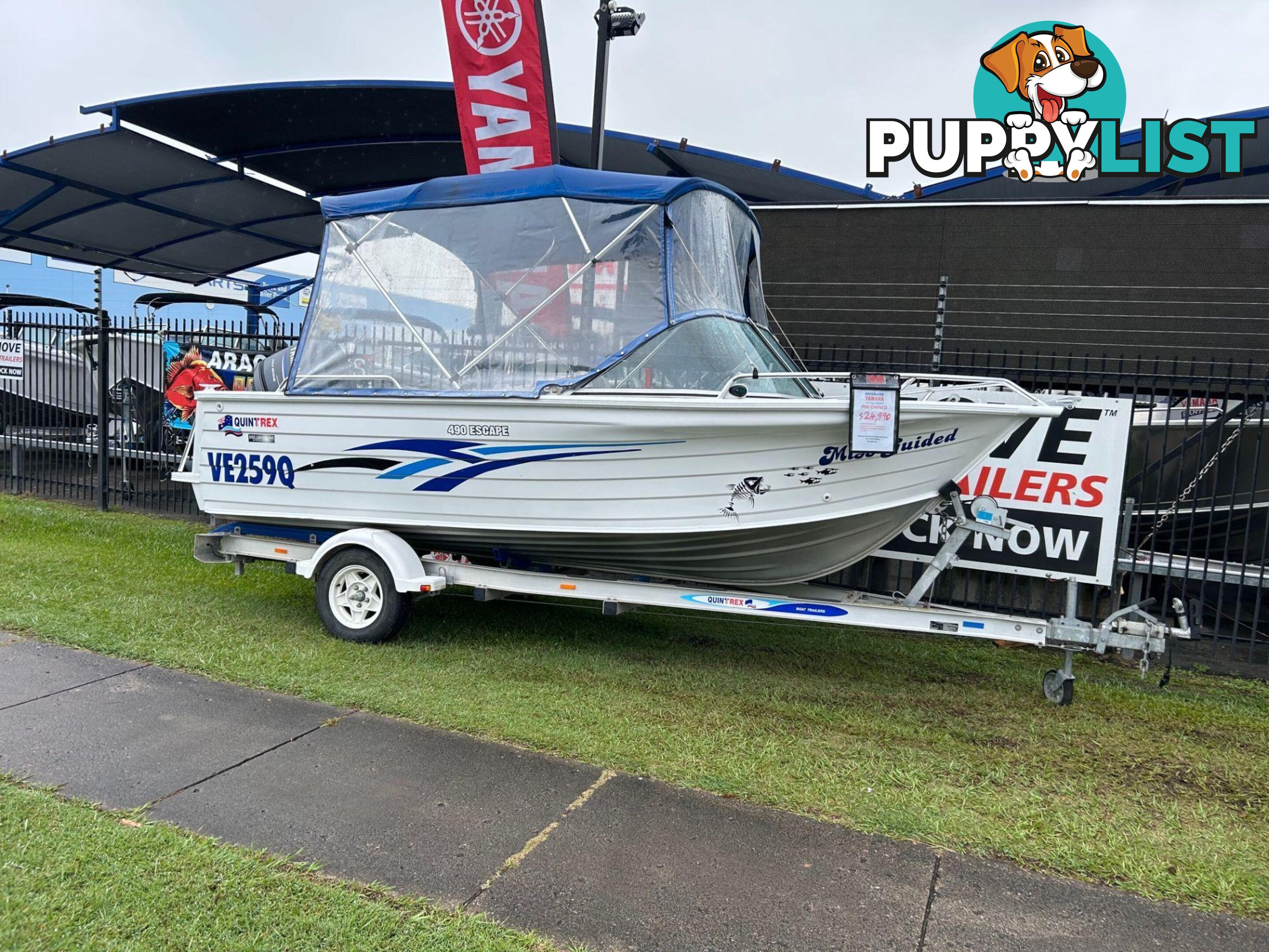 USED 2010 QUINTREX 490 ESCAPE WITH YAMAHA 100HP FOURSTROKE FOR SALE