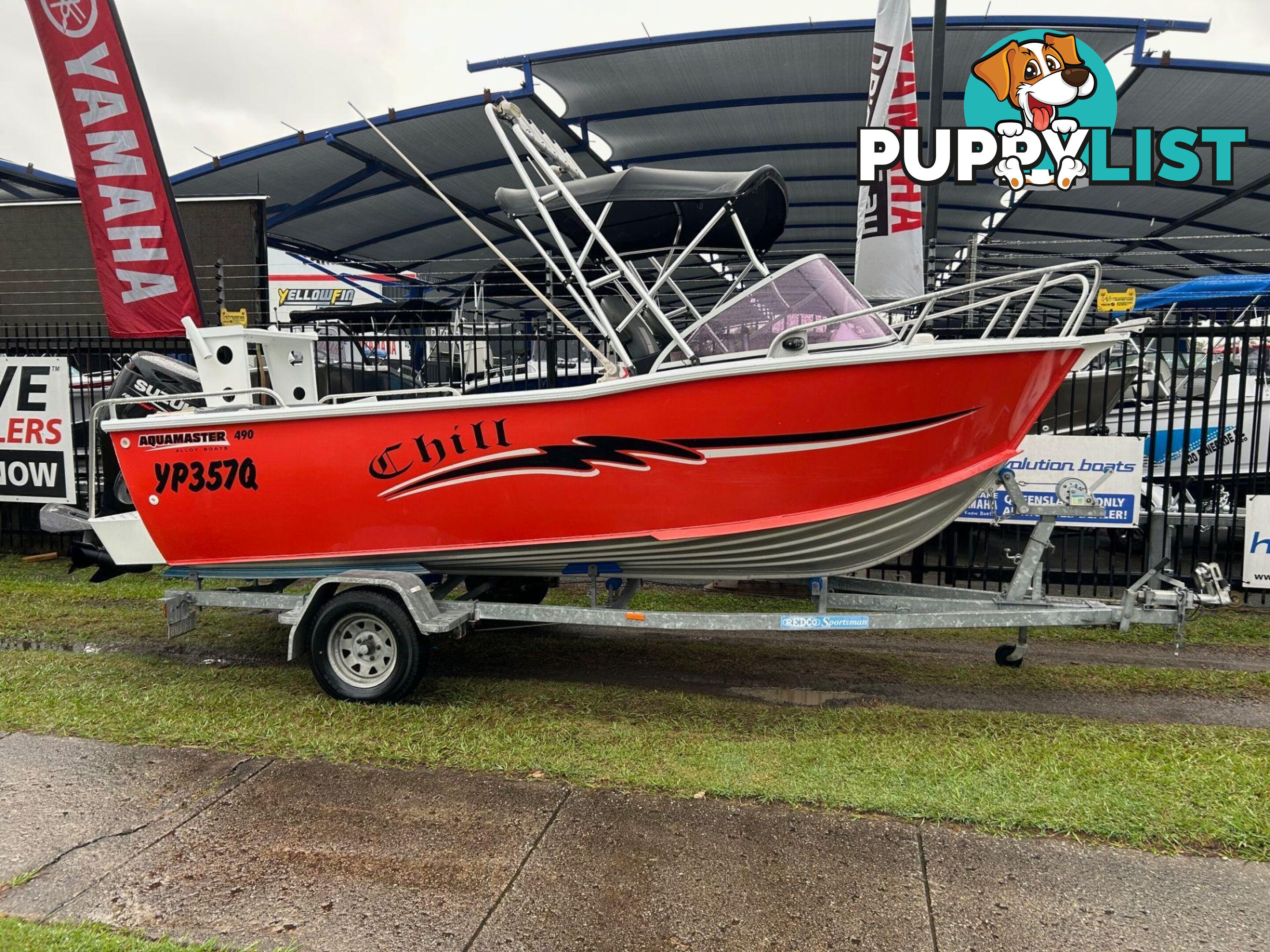 USED 2016 AQUAMASTER 490  RUNABOUT WITH SUZUKI 70HP FOURSTROKE FOR SALE