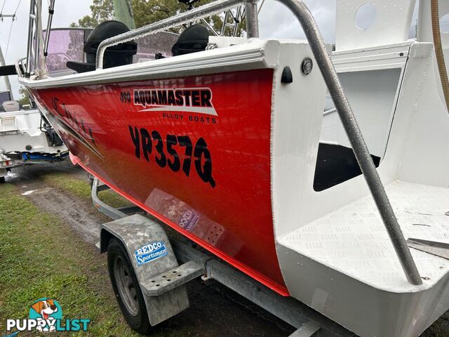 USED 2016 AQUAMASTER 490  RUNABOUT WITH SUZUKI 70HP FOURSTROKE FOR SALE