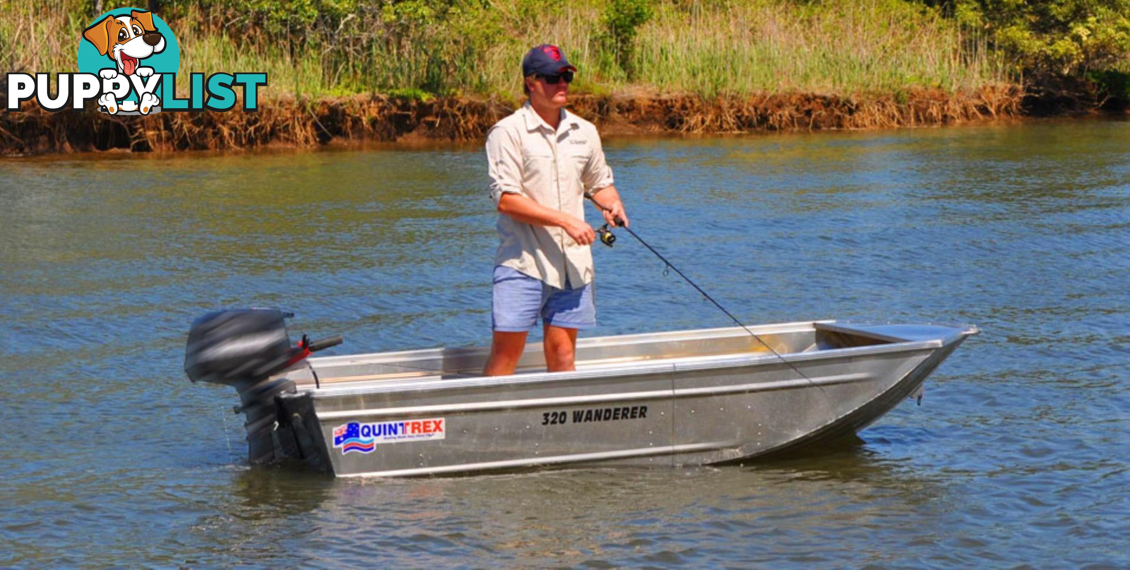 320 Quintrex Wanderer Hull and Motor