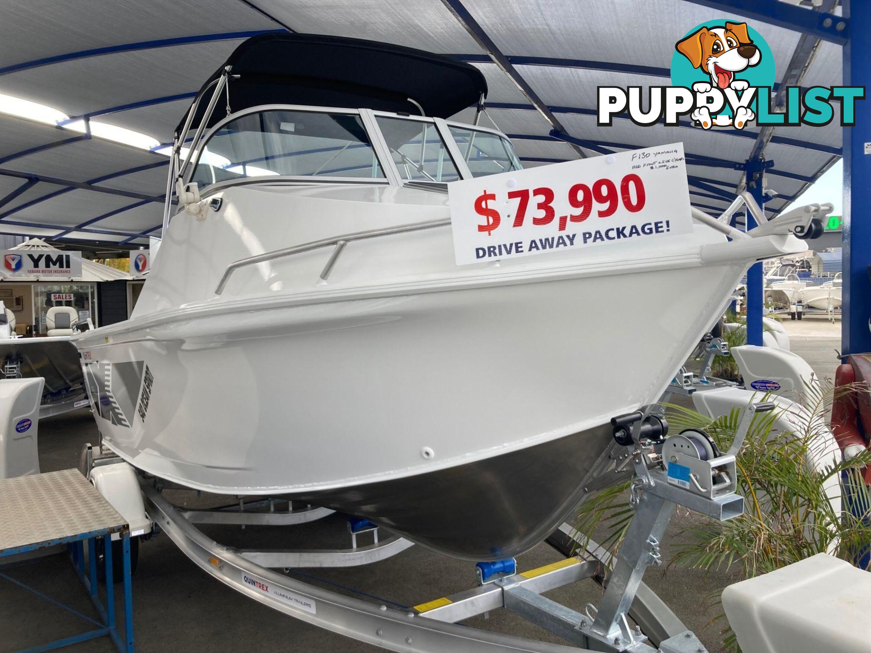 In Stock Now !  This Quintrex 540 OCEAN SPIRIT Our Stock Boat Package F130 Hp