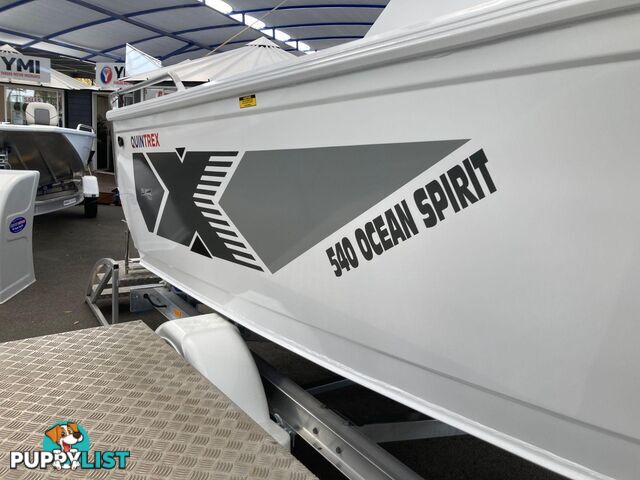 In Stock Now !  This Quintrex 540 OCEAN SPIRIT Our Stock Boat Package F130 Hp