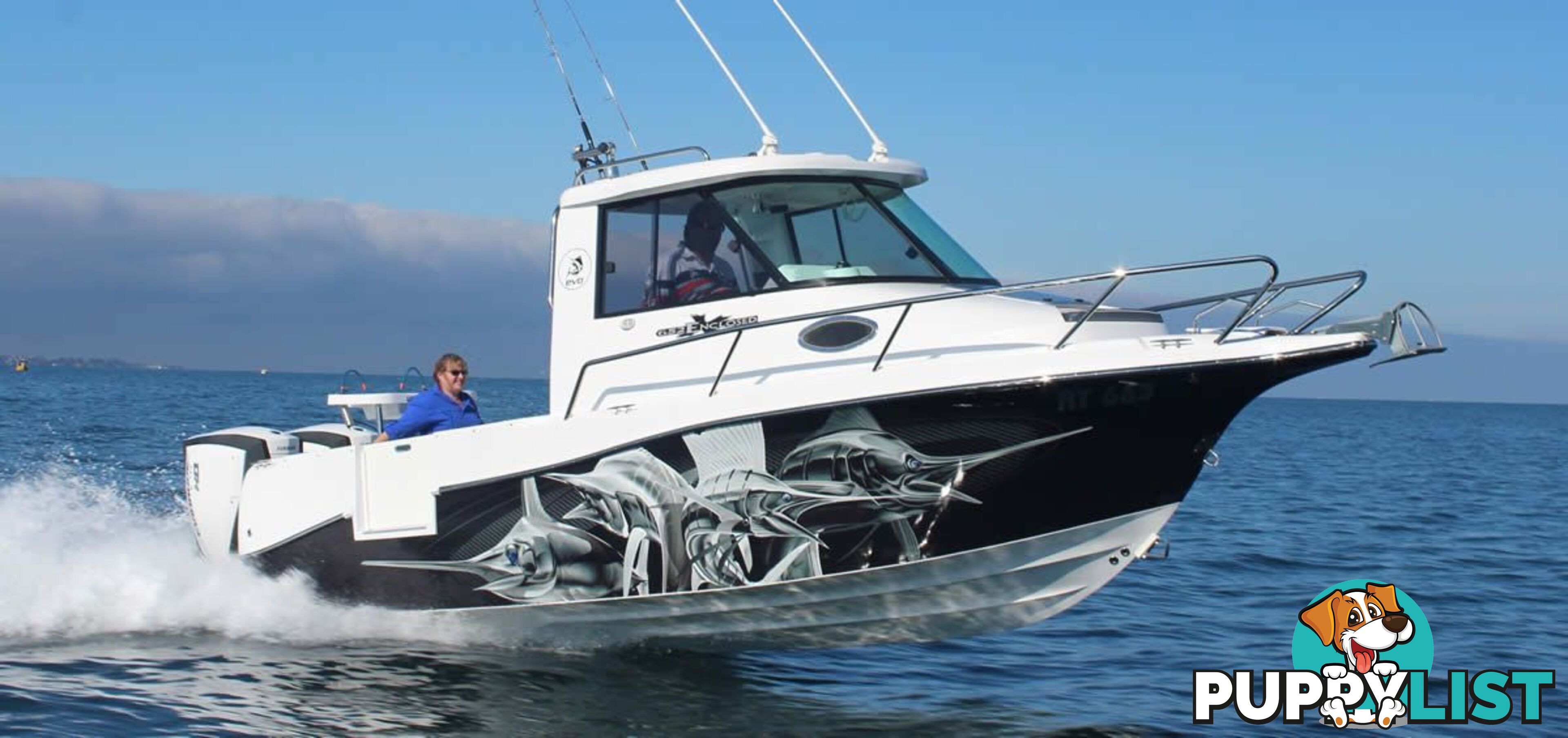 NEW 2024 EVOLUTION  ENCLOSED WITH 250HP YAMAHA FOURSTROKE FOR SALE