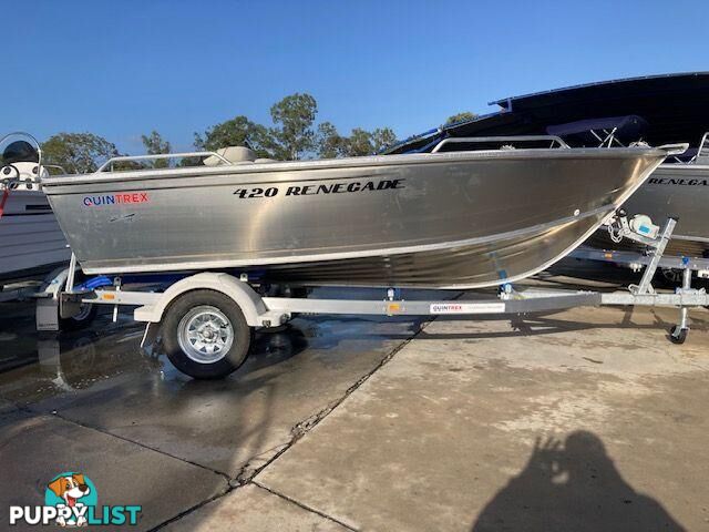Quintrex 420 Renegade TS(Tiller Steer) + Yamaha F50hp 4-Stroke - Pack 2 for sale online prices