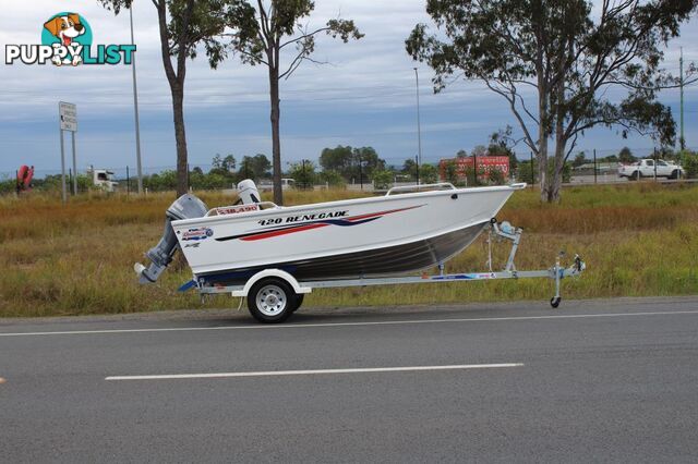 Quintrex 420 Renegade TS(Tiller Steer) + Yamaha F50hp 4-Stroke - Pack 2 for sale online prices