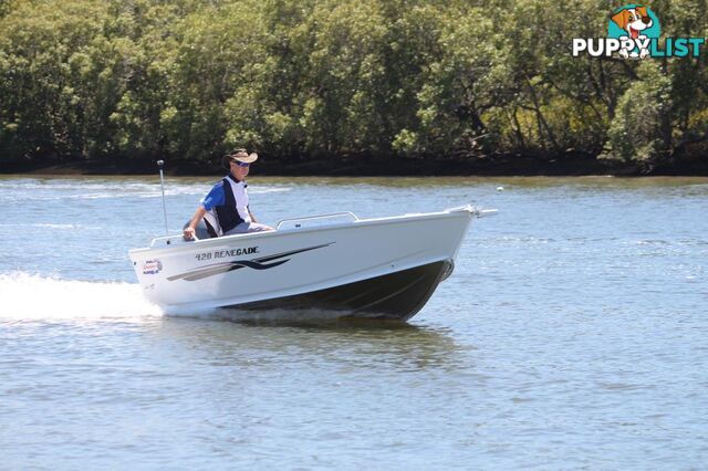 Quintrex 420 Renegade TS(Tiller Steer) + Yamaha F50hp 4-Stroke - Pack 2 for sale online prices