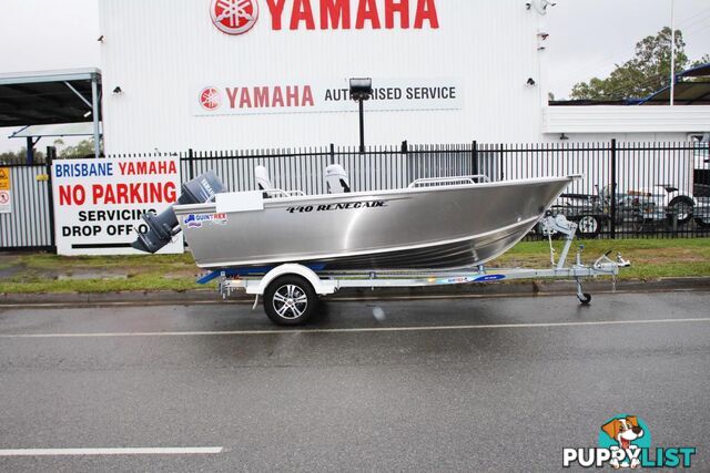 Quintrex 440 Renegade TS(Tiller Steer) + Yamaha F60hp 4-Stroke - Pack 3 for sale online prices