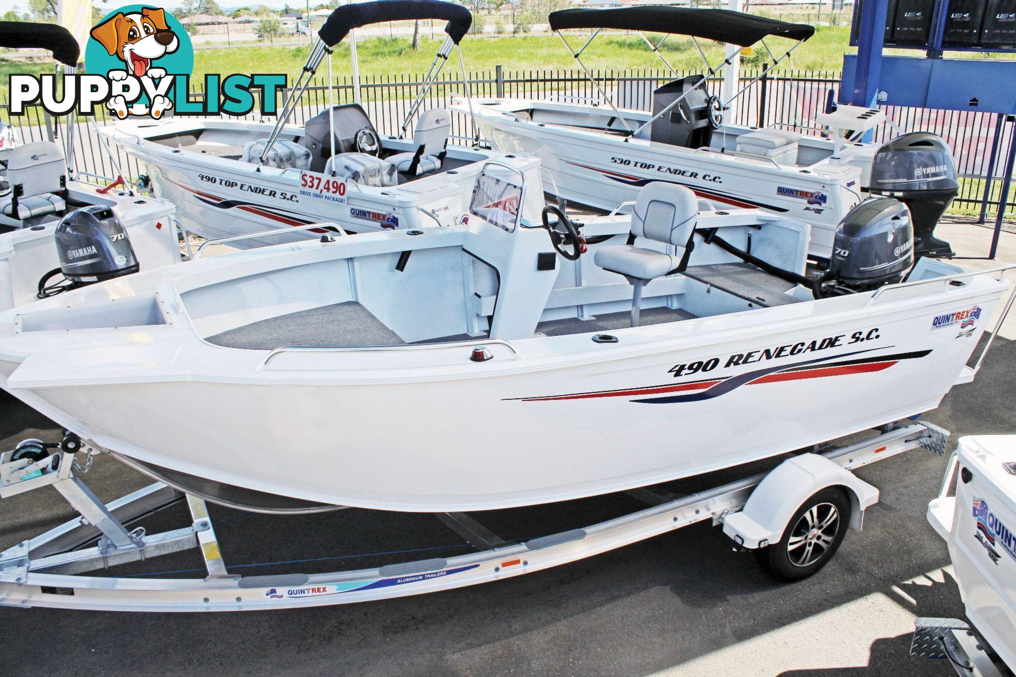 Quintrex 490 Renegade PRO SC(Side Console) + Yamaha F90hp 4-Stroke - PRO Pack for sale online prices