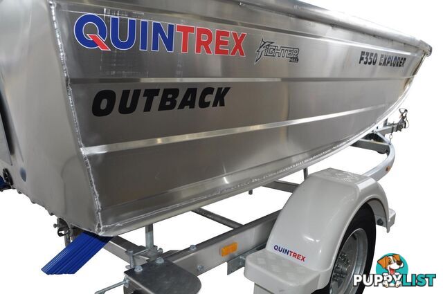 Quintrex F350 Outback Explorer + Yamaha F15hp 4-Stroke - Pack 2 for sale online prices