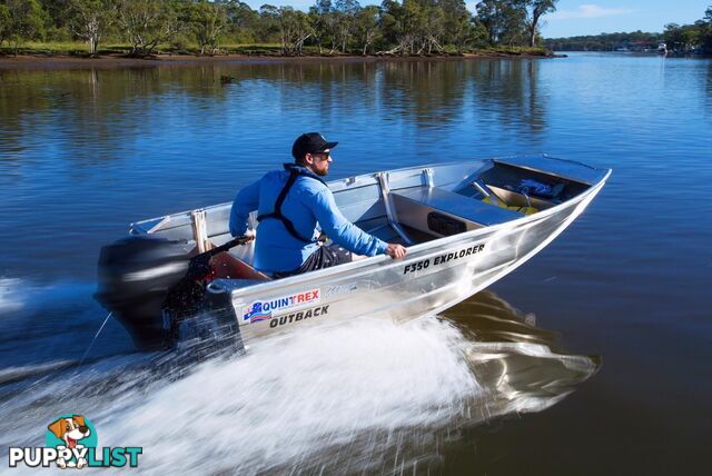 Quintrex F350 Outback Explorer + Yamaha F15hp 4-Stroke - Pack 2 for sale online prices