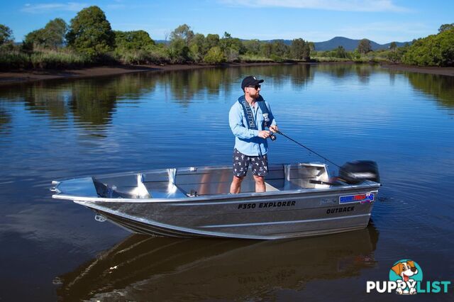 Quintrex F350 Outback Explorer + Yamaha F15hp 4-Stroke - Pack 2 for sale online prices