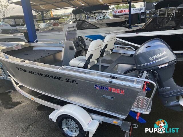 Quintrex 420 Renegade SC(Side Console) + Yamaha F50hp 4-Stroke - Pack 2 for sale online prices