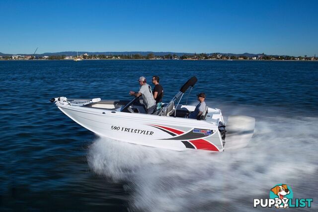 Quintrex 590 Freestyler + Yamaha F150hp 4-Stroke - Wake Tower Pack  for sale online prices