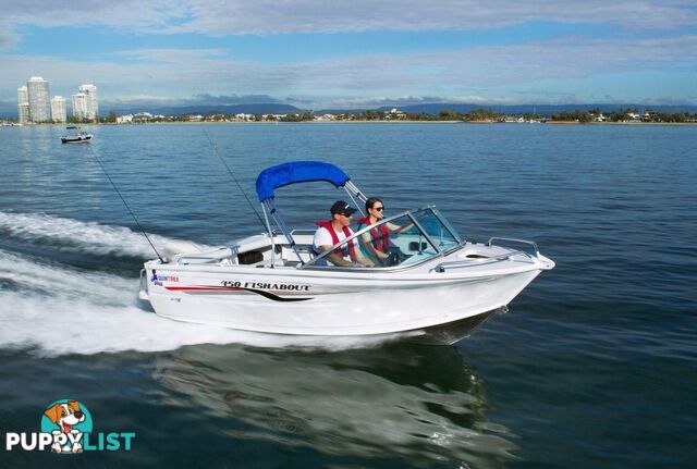 Quintrex 450 Fishabout + Yamaha F60hp 4-Stroke - Pack 2 for sale online prices