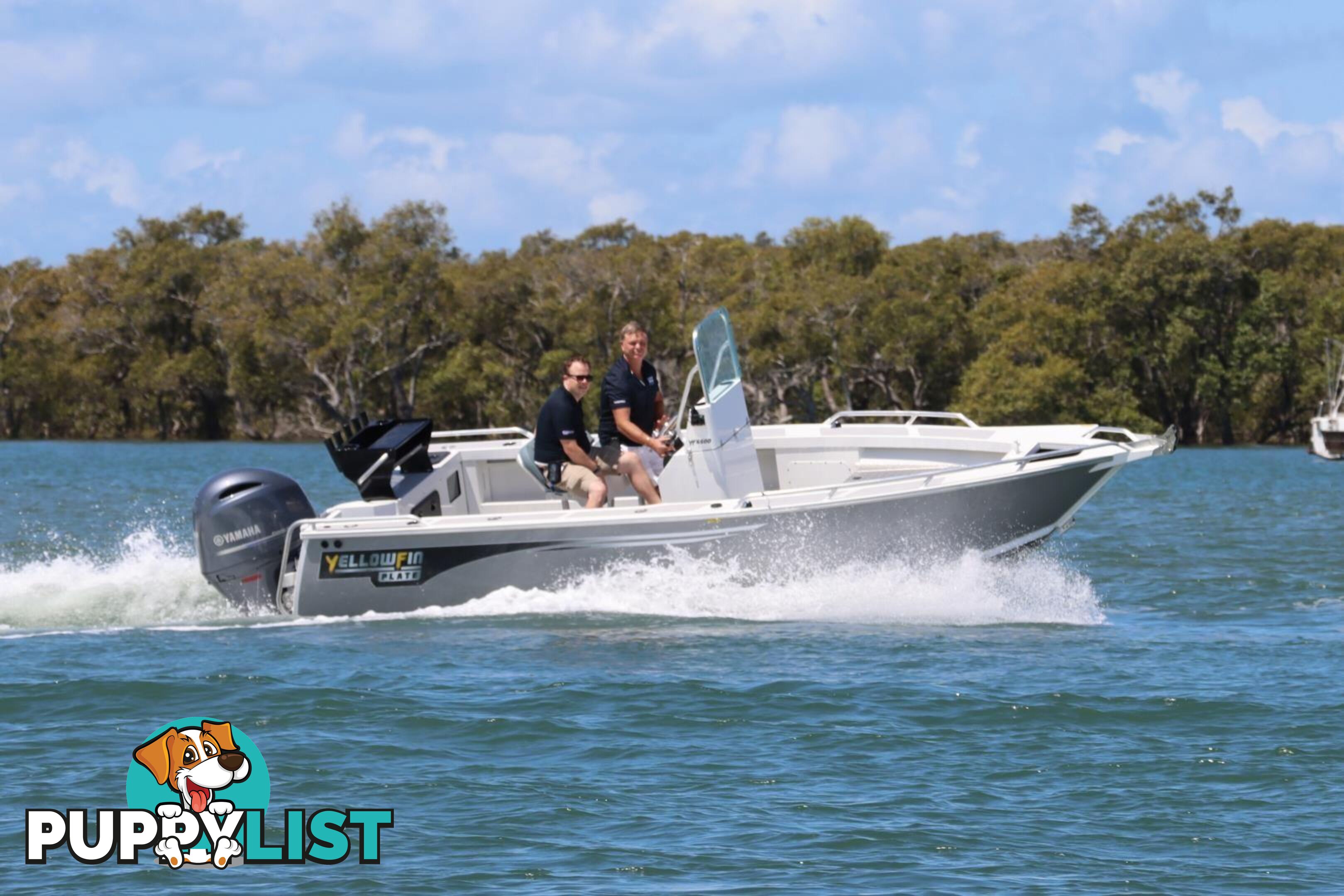 Stock Boat Package Yellowfin Powered by the Yamaha F200XC