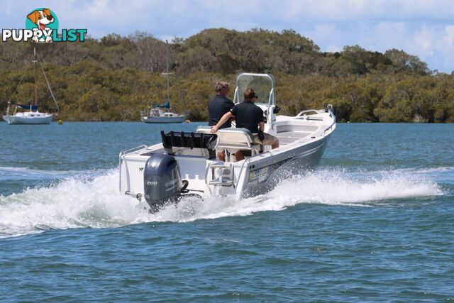 Stock Boat Package Yellowfin Powered by the Yamaha F200XC