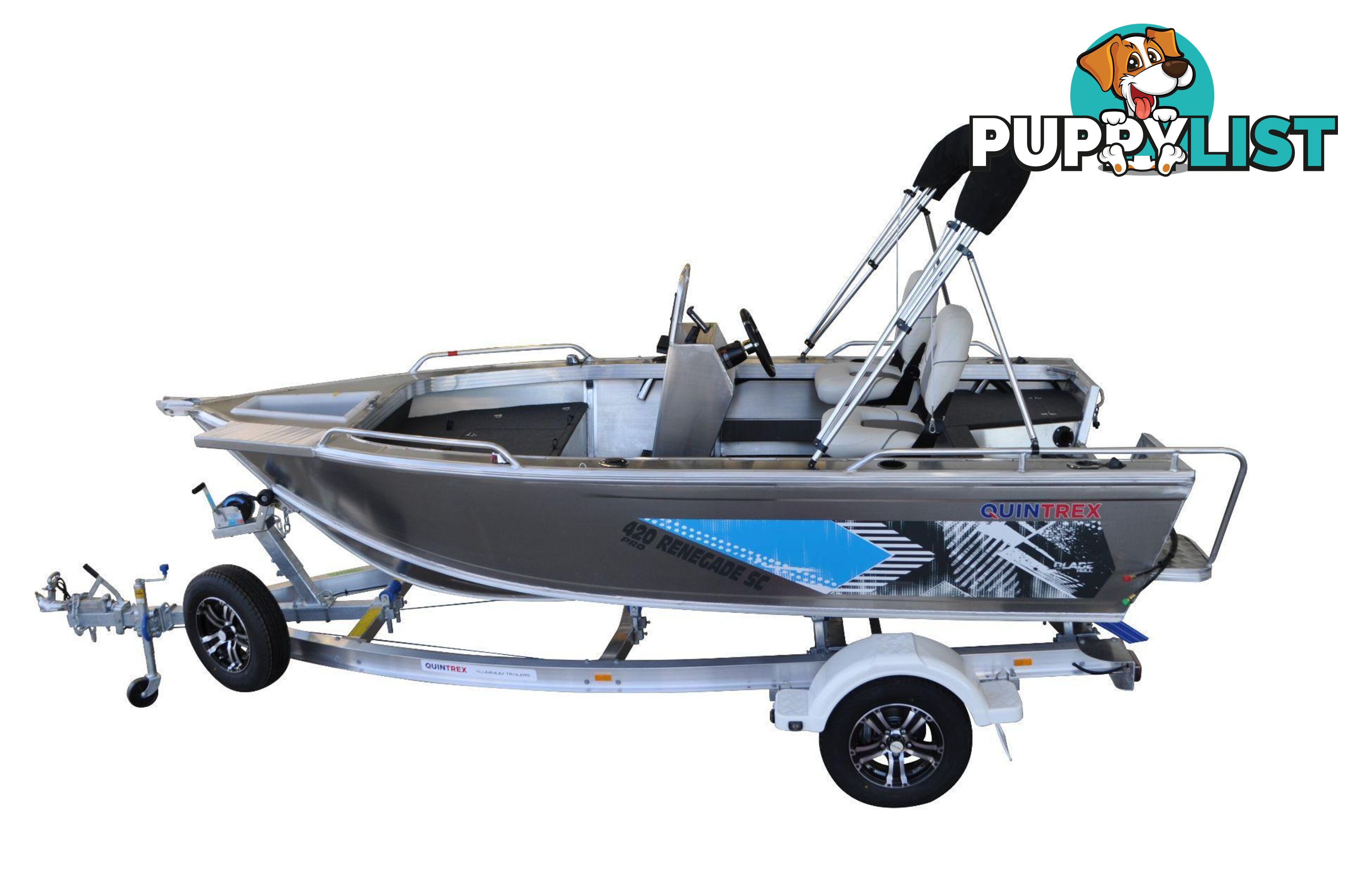 Quintrex 420 Renegade PRO SC(Side Console) + Yamaha F50hp 4-Stroke - PRO Pack for sale online prices