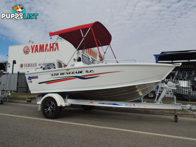 Quintrex 420 Renegade PRO SC(Side Console) + Yamaha F50hp 4-Stroke - PRO Pack for sale online prices