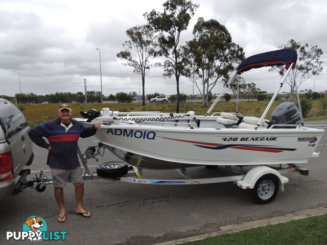 Quintrex 420 Renegade PRO SC(Side Console) + Yamaha F50hp 4-Stroke - PRO Pack for sale online prices