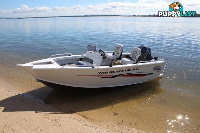 Quintrex 420 Renegade PRO SC(Side Console) + Yamaha F50hp 4-Stroke - PRO Pack for sale online prices