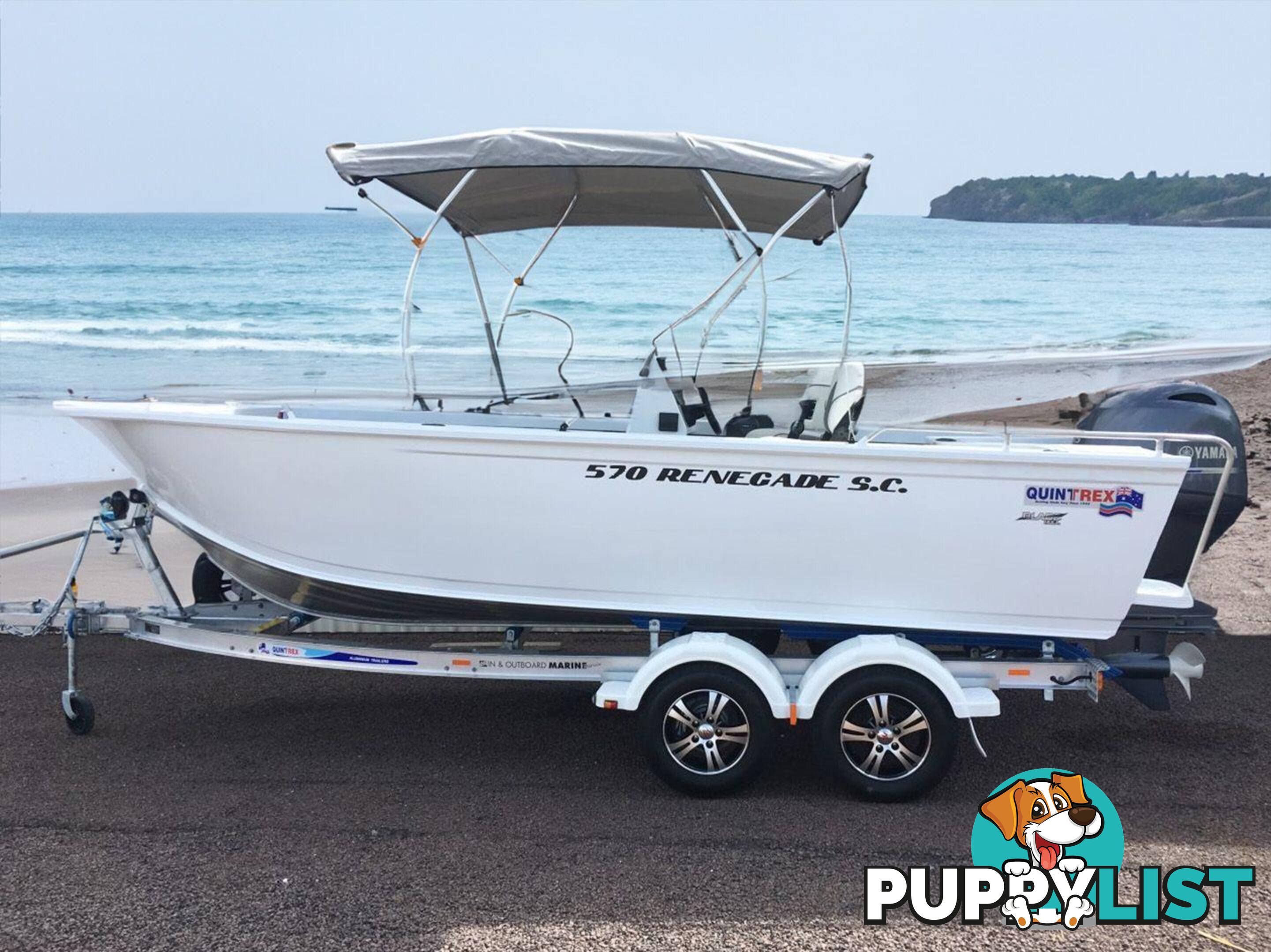 Quintrex 570 Renegade PRO SC(Side Console) + Yamaha F130hp 4-Stroke - PRO Pack for sale online prices