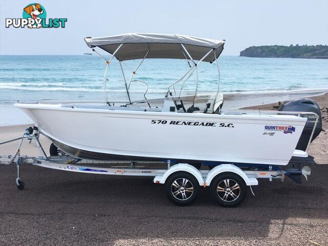 Quintrex 570 Renegade PRO SC(Side Console) + Yamaha F130hp 4-Stroke - PRO Pack for sale online prices